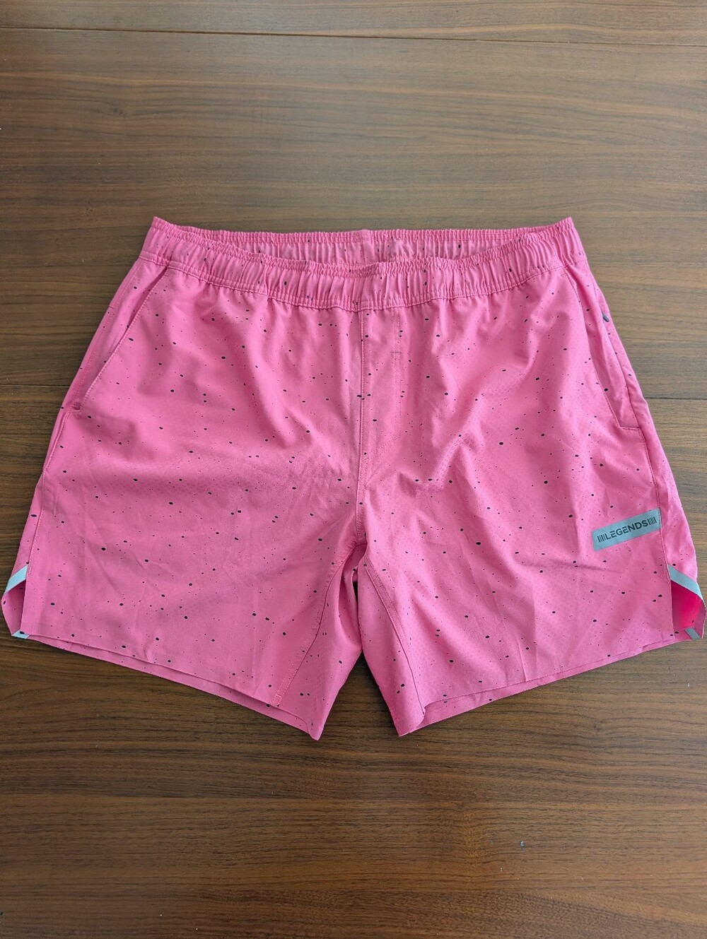 Legends Luka Men's Pink Speckled Athletic Shorts Size XL Pre Owned